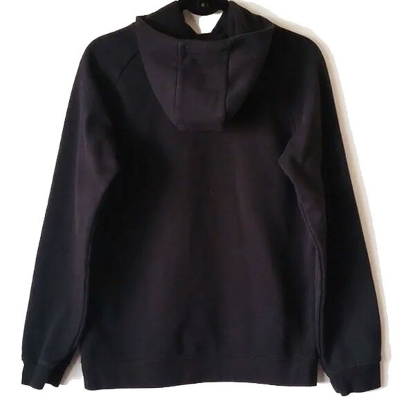 Nike Air Jumpman Logo Hoodie Pullover Sweatshirt Youth XL Black White - Picture 2 of 7